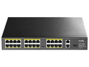 Cudy 24 Port Fast Ethernet PoE 290W 2 Gigabit 1SFP Switch