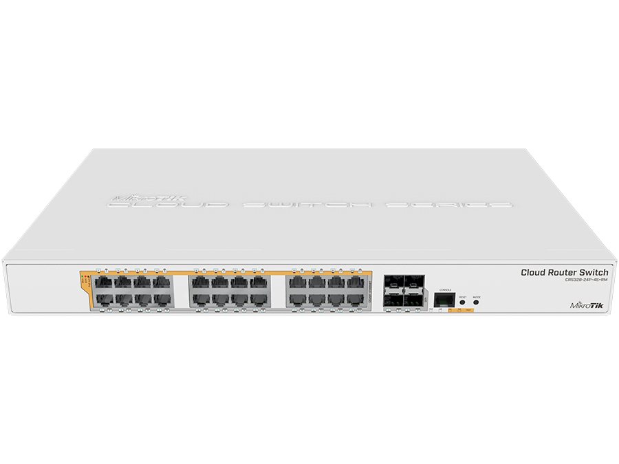 MikroTik Cloud Router Switch 24 Port PoE 450W 4SFP+