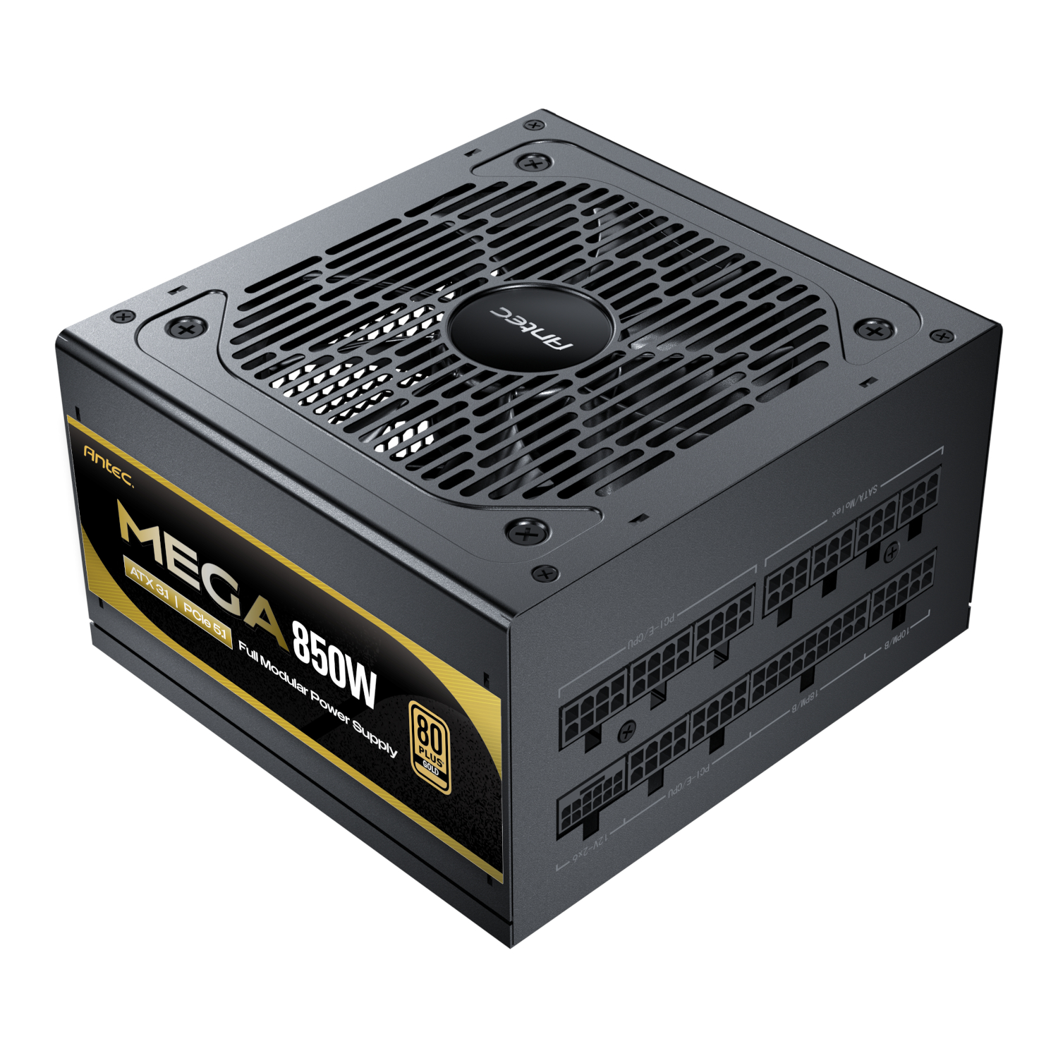 Antec MEGA 850W 80 PLUS Gold ATX3.1 PCIE 5.1 Fully Modular Power Supply - Image 2