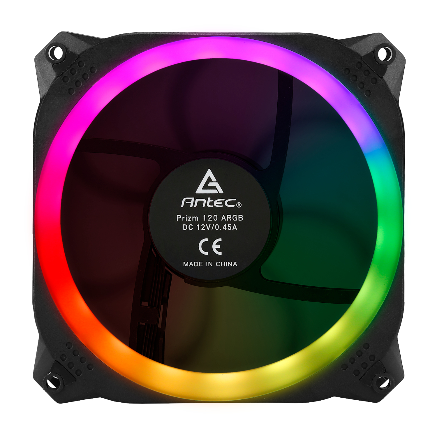 Antec Prizm 120 ARGB Case Fan 5 Pack + Controller - Black - Image 4